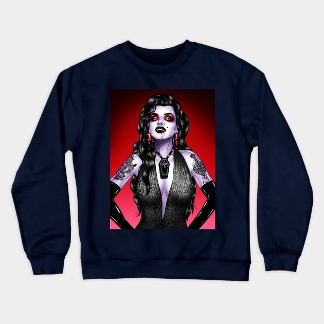 Gothic Marilyn Crewneck Sweatshirt by VeronicaLux